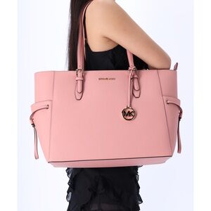Michael Kors Voyager Large Saffiano Leather Tote Bag Pink